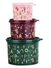 Caixas Natal Tupperware kit presente 3 peças Tupperware original