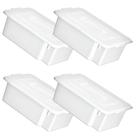 Caixas Organizadora 12 l c/ tampa Conjunto c/4 unid. Caixas Organizadora 12 l c/ tampa Conjunto c/4 unid.
