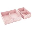 Caixas organizadoras de gavetas mDesign Kids/Baby Berçário rosa/branco