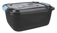 Caixas Organizadoras Plásticas Reforçada 34 Lts - Com Travas cor Preto