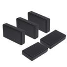 Caixas para projetos Zulkit em plástico ABS 70x42x18 mm, 5 peças, preto