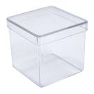 Caixinha Acrílico Transparente 6cm Resistente Festa Presentinho - 50 Unidades