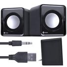 Caixinha de Som Gamer Alto Falante Vinik Conexão USB Controle Volume Cor Preto Compacto 2.0 5v 1w 2.0 Para Computador Gamer
