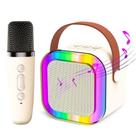 Caixinha De Som LED RGB Karaokê Infantil Bluetooth Portátil