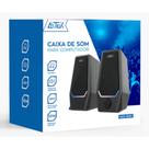 Caixinha De Som Para Pc E Notebook Com Led Caixa De Som