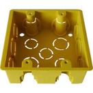 Caixinha Luz Plastica 4X4 Mondiale Amarela Orelha Plastica 2000 - Kit C/50 Caixinha Luz Plastica 4X4 Mondiale Amarela Orelha Plastica 2000 - Kit C/50