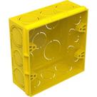 Caixinha Luz Plastica 4X4 Tigre Flex Amarela - Kit C/12 Caixinha Luz Plastica 4X4 Tigre Flex Amarela - Kit C/12