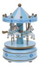 Caixinha musica azul infantil brinquedo Cavalo carrossel