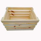 Caixote Caixa Decorativa Organizadora Madeira Pinus 40x27x23