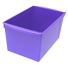 Caixote de livros Storex, plástico interligado extra grande, roxo