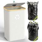 Caixote de reciclagem Pakusane para cozinha interior e casa 100L com tampa