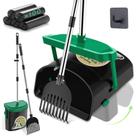 Caixote giratório e ancinho Dog Pooper Scooper UPSKY com 100 sacos de lixo