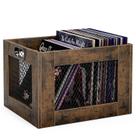 Caja de Madera para Almacenamiento de Vinilos TEMI 26x32x39 cm