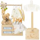 Caja de Madera para Baby Shower CDSDAS con Perchas 34x22x53 cm