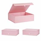 Caja de Regalo PLINJOY Extra Grande Rosa 42x36x14 cm Paquete de 3 Caja de Regalo PLINJOY Extra Grande Rosa 42x36x14 cm Paquete de 3