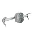 Caja para ventilador de techo RACO 10 cm redonda con soporte retro gris