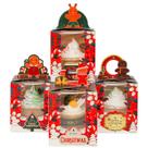 Cajas para Cupcakes qiqee Navidad 50 unidades con Ventana 9.4x9.4x11.4 cm