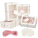 Cajas para Galletas de Navidad KGVZPT 24 piezas 23x15x8 cm Doradas