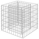 Cajón elevado de gaviones vidaXL acero galvanizado duradero 50x50x50cm