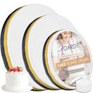 Cake Board Drums BOARDS+, pacote com 9, 3 tamanhos (20, 25, 30 cm) e 3 cores