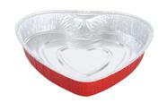 Cake Pan KitchenDance Coração de Alumínio Descartável 20cm Vermelho