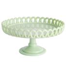 Cake Stand Martha Stewart, copo de leite de jadeíta de 8,5 polegadas