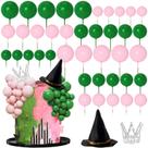 Cake Topper Lukinuo Witch 42 peças de chapéu de bruxa Silver Crown Cake Topper Lukinuo Witch 42 peças de chapéu de bruxa Silver Crown