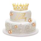 Cake Topper Otuuz Gold Queen Crown Birthday para mulheres
