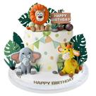 Cake Topper Zafena Safari Animal Jungle Wild 23 unidades