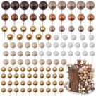 Cake Toppers Acmee 115 peças, mini balão, bola de espuma, tema marrom
