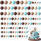 Cake Toppers Hotop, 168 unidades, mini balões, bolas de espuma