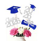 Cake Toppers SakFestivo 16 Peças Formatura Prata e Azul Cake Toppers SakFestivo 16 Peças Formatura Prata e Azul