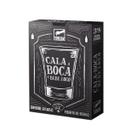 Cala a boca e bebe logo Jogo de Cartas Buró Humor