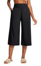 CalÃ§a capri Heathyoga de perna larga Feminina Preta com bolsos
