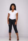 Calça 7878 Preto Capri Feminina Calça 7878 Preto Capri Feminina