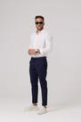 Calça Alfaiataria Chino Azul Marinho Calça Alfaiataria Chino Azul Marinho