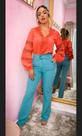 Calça alfaiataria com cinto Calça alfaiataria com cinto