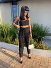 Calça Alfaiataria com cos Clochard
