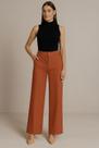 Calça Alfaiataria Feminina Pantalona Wide Leg