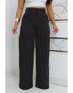 Calça Alfaiataria Feminina Preta Pantalona Wide Leg Social Premium Confortável