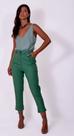 Calça alfaiataria linho - Studio Básico - Cores: Preto e Verde