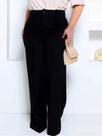 Calça Alfaiataria Premium Feminina Plus Size Pantalona Cintura Alta Flare Social Elegância