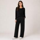Calça Alfaiataria Reta Feminina Facinelli 240542 Preto
