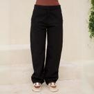 Calça Baggy Sarja Bolso Faca Feminino Revanche Selímbria