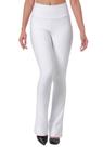 Calça Bailarina Flare Branca Cós Alto - WOLFOX
