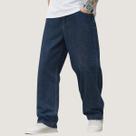 Calça Balão Masculina Baggy Boca Larga Jeans Cinza Grafite Estonada Confortável e Estilosa 100% Algo