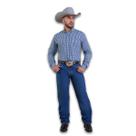 Calça Balão Masculina Country Algodao Larga Coxas Bill Way