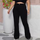 Calça Bandagem Flare Curvy Feminina Revanche Pombas