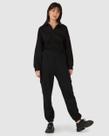 Calça Básica Feminina Jogger Bolso Cargo Em Moletom Flanelado