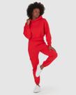 Calça Básica Feminina Jogger Bolso Cargo Em Moletom Flanelado